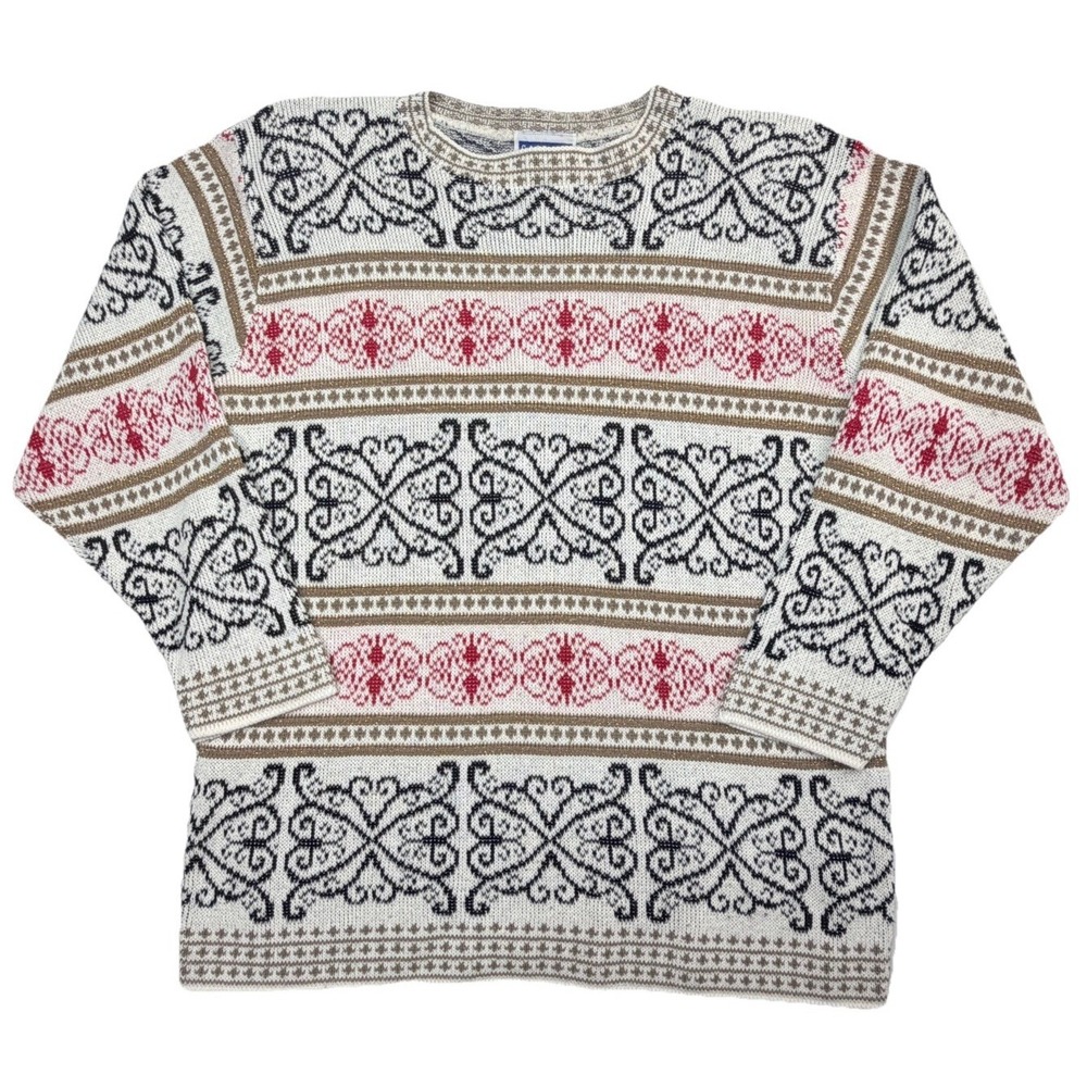 Vintage Cape Cod Sportswear Fair Isle Sweater Womens Small‎ Made In USA